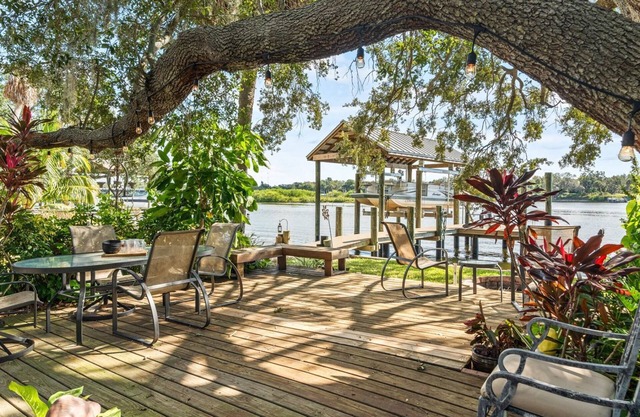 Stunning Inside and Out - Remodeled 3BR Riverfront Home with Hot Tub, Kayaks and Access to the Gulf