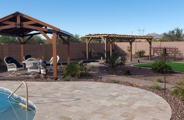Stunning lg home with backyard Oasis with pool & hot tub. 4000 sqft on 1/3 acre.