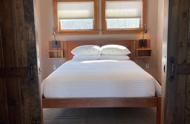 Superbe cabine moderne sur la magnifique ferme du Vermont
