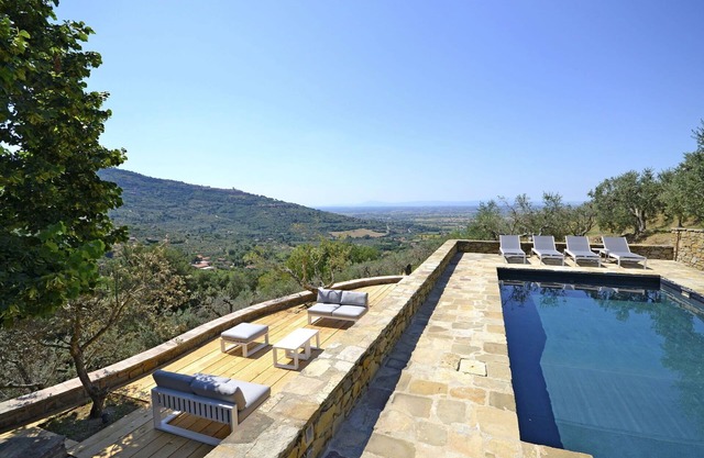 Maison de vacances privée avec piscine privée, climatisation, WIFI, TV, patio, vue panoramique