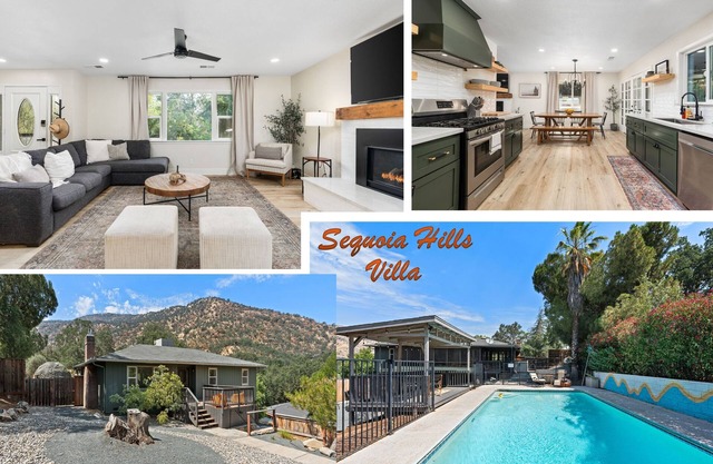 Stunning Sequoia Hills Villa w/ pool, Game room, Hot tub, Firepit and EV charger