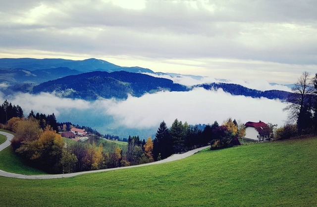 Une vue imprenable depuis la maison sur la colline