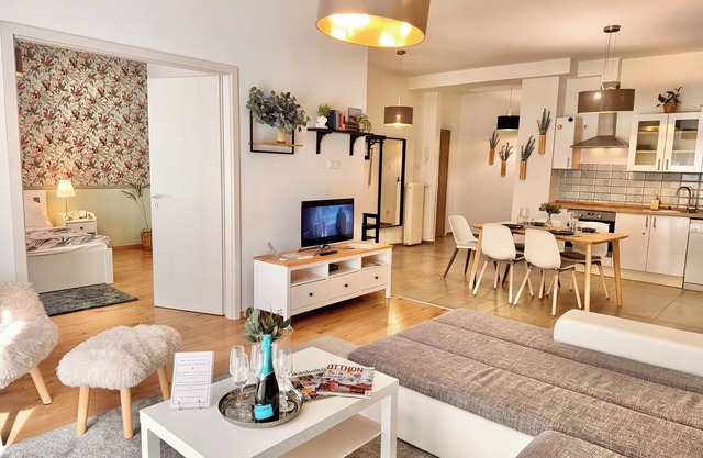 Stylish Danube View Apartment 2BR 2BA Top Central Location
