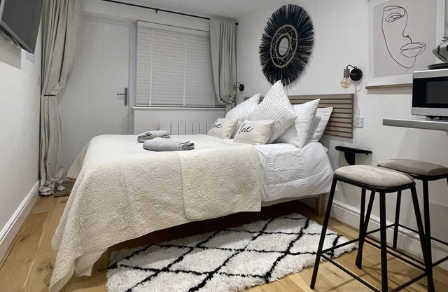Stylish modern one bedroom with kitchenette and en suite shower room
