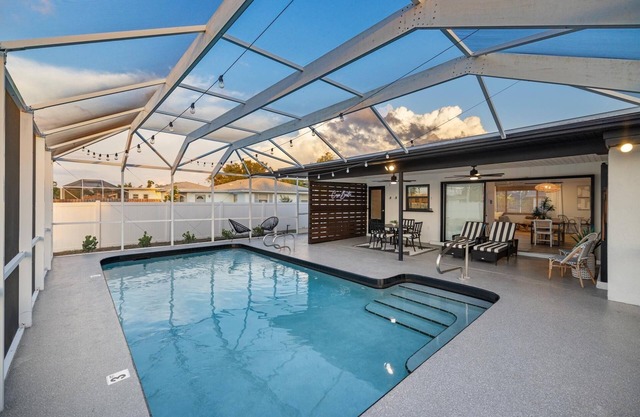 Stylish retreat with Heated Saltwater Pool Beautiful home near Charlotte Harbor!