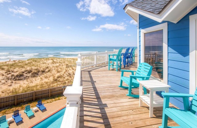 Oceanfront Getaway Frisco avec accès facile à la plage, piscine, bain à remous, ascenseur, salle de jeux