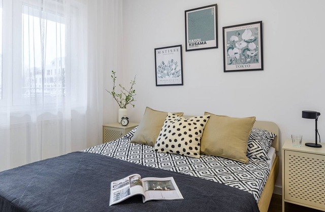 Sunlit apartment for leisure & work close to the city center