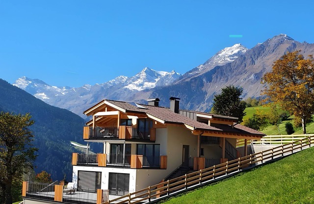 Appartement de vacances "Sunnseitn Lodge Exclusive Panorama" avec bain à remous, sauna et terrasse