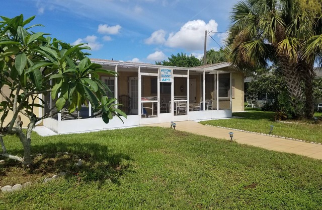 Sunny Apartments a block from Warm Mineral Springs. Unit 3