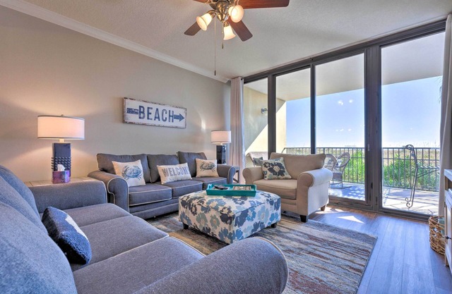 Sunny First-Floor Condo w/ Ocean-View Balcony!