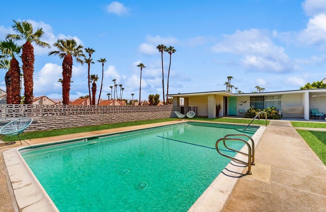 Sunny Mountain-View Retreat with Pool, Golf, and Tasty Eats Just Steps Away