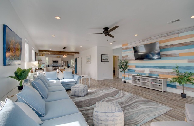Sunny Waveland Home Rental w/ Pool: Walk to Beach!