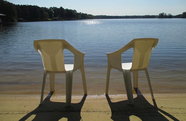 "Lever de soleil sur le lac" Plage privée sur Pea Hill Creek