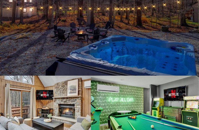 Sunset Cabin - Hot Tub, Game Room, Firepit, Lake