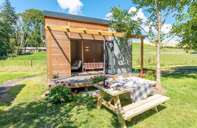 Moderne-Cabine-Douche-Vue sur la campagne