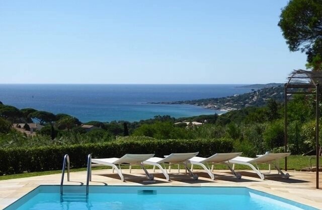 superbe vue mer, villa rénovée pour 8 pers - domaine de la Nartelle ste Maxime