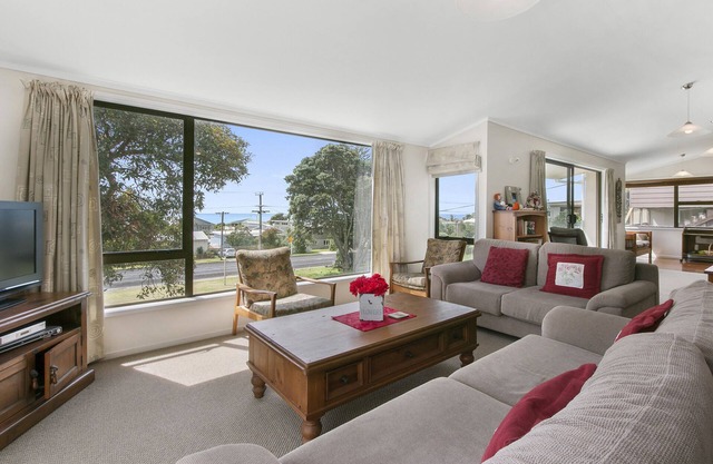 Vue panoramique sur la mer - Maison de vacances Waihi