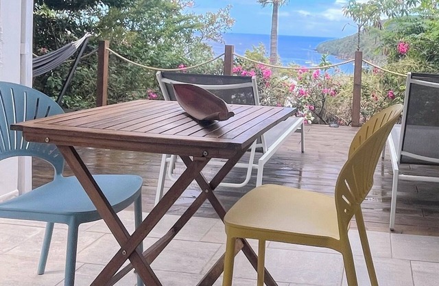 Logement T2 vue mer à 5 mn à pied de la plage et jacuzzi