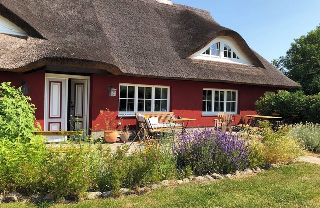 Ferme au toit de chaume Schwalbenhof Gudderitz