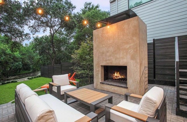 The ATX South Lamar Creekside Retreat with a pool!