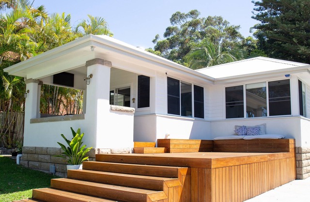 Peaceful, private couples escape opposite the beach, with ocean views and a pool