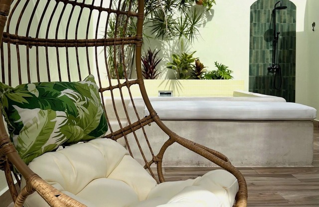 The Bungalows by HOUS offer a lush tropical paradise perfect for a relaxing romantic getaway.