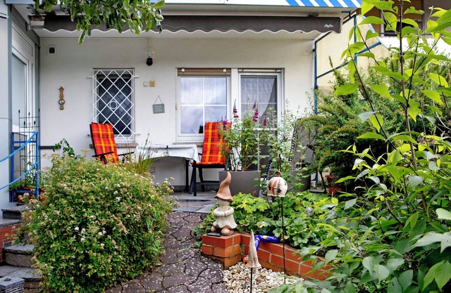 Appartement 'Ferienappartment Becker Zentrum' avec terrasse privée, jardin partagé et Wi-Fi
