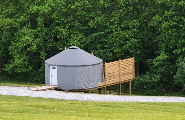 The Hummingbird is a Stylish 20ft Yurt house!