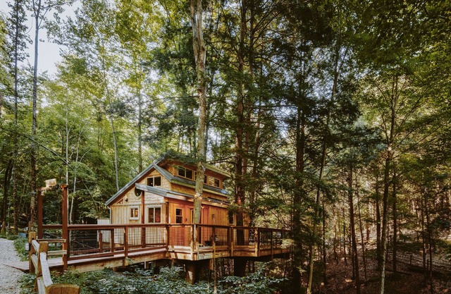 The Maple Treehouse-Maison dans les arbres-Salle de bain privée séparée-Standard