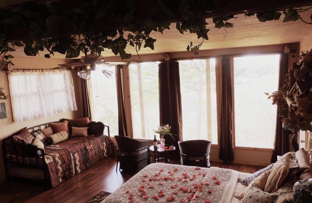 Le Nid à 188 est un gîte / refuge unique situé à Eureka Springs, Arkansas.