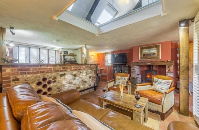 Conversion de grange indépendante de luxe à Holme à côté de la mer