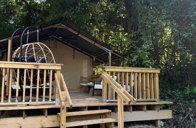 The ONLY glamping site in the New Millennium Forest in San Juan, PR
