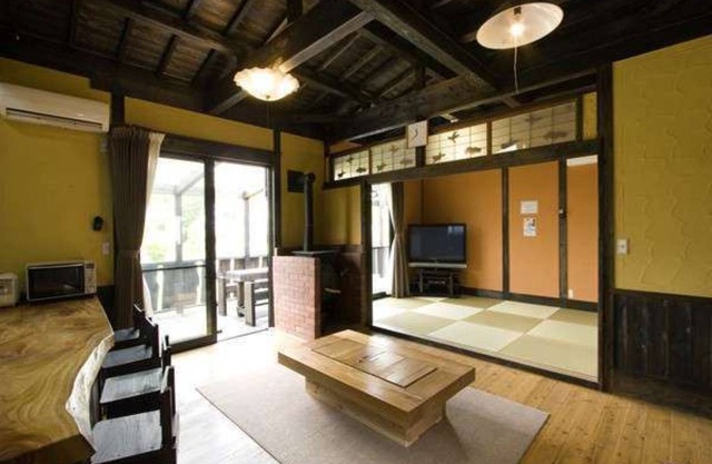 The openair bath comes with a vat bath and an ind / Aso-gun Kumamoto