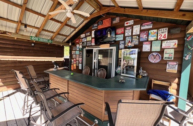 The Tiki Bar on Prairie Lake