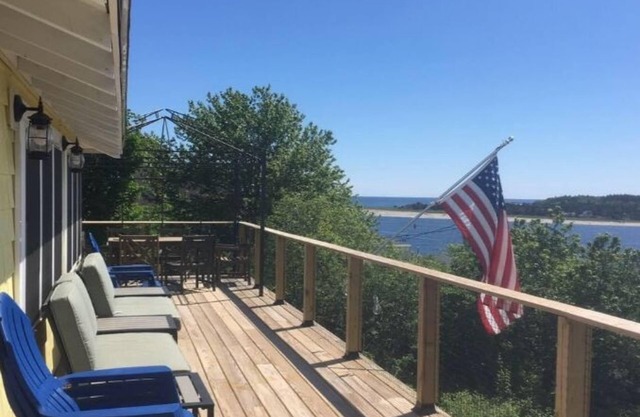 The Topsider-panoramic of the Atlantic Ocean, 2 lighthouses, and Popham beach