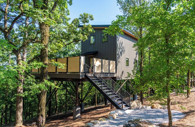 The Trumpeter Treehouse at In the Trees Resort