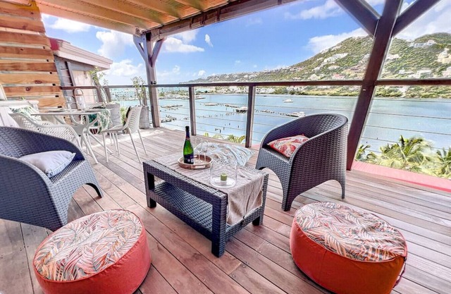 The View, piscine, vue mer , Balcons d'Oyster Pond