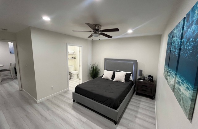 This basement apartment has its own private entrance. Near downtown Long Beach