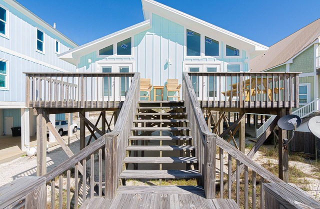 THIS HOME HAS BEEN COMPLETELY REMODELED AND IS AWESOME! IT IS DIRECT GULF FRONT AND WILL ACCOMMODATE UP TO 7 PEOPLE. THIS HOME SITS AT THE END OF ITS PRIVATE 900 FOOT DRIVEWAY WHICH PROVIDES PRIVACY AND SERENITY.