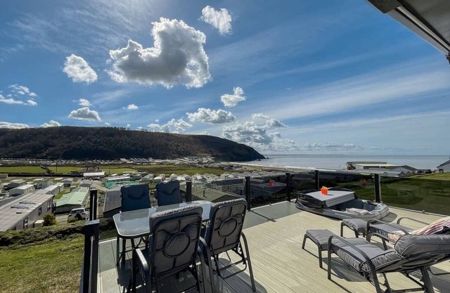 Three bedroom caravan, sleeping six people, perfect for relaxing by the coast.