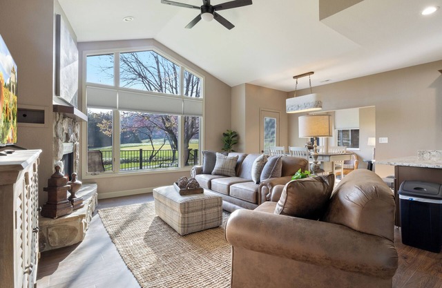 Three-bedroom cottage overlooking 15th fairway at Old Kinderhook golf course!