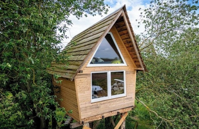 Tiny house in a tree in a tiny, quiet village on the lake district