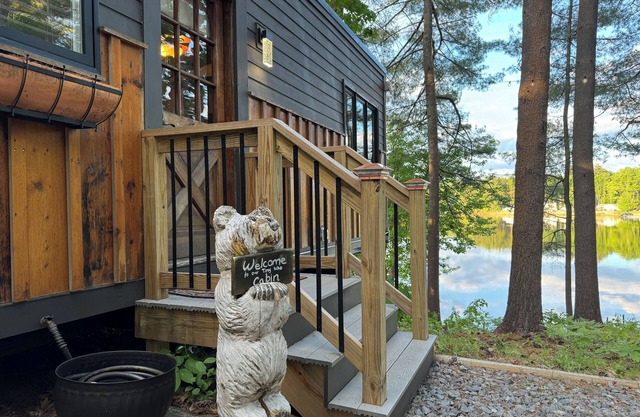 Tiny Pine Lakefront Cabin with Dock, Fire Pit & BBQ