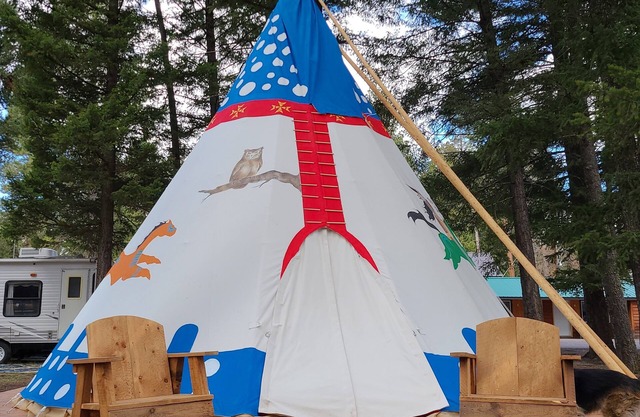 Feeling a little adventurous? Stay in a Tipi, but leave the bedding at home!