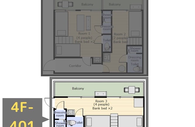 Tokiwa4F Tiny house with balcony near the shopp / Takamatsu Kagawa