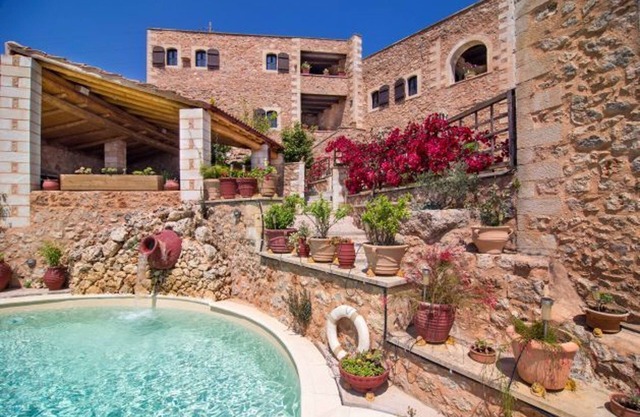 Villa Crète traditionnelle | Villa Red Fliskouni | Vues imprenables | 1 chambre | Samonas