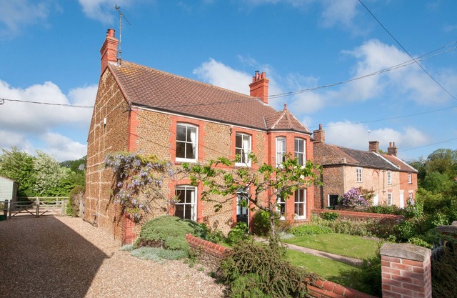 Traditionnel Beau Norfolk maison dans un village paisible du nord de Norfolk