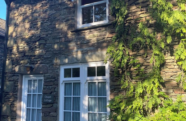 Traditional lakeland cottage refubished without losing old world charm, Car park
