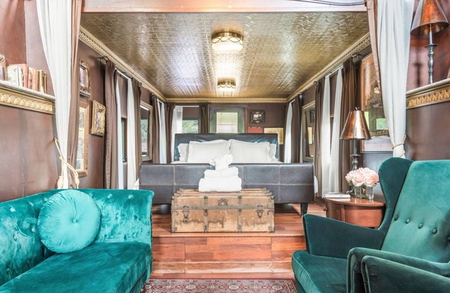 Train Caboose Cornell près de Malibu