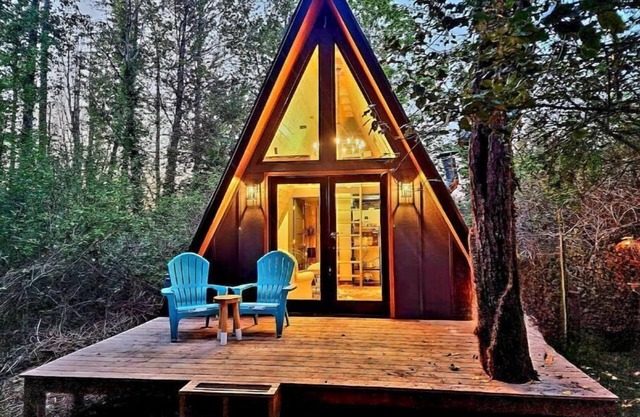 Tranquil A-Frame Cabin Retreat Nature's Serenity